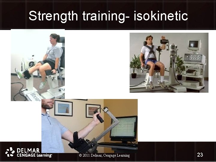 Strength training- isokinetic © 2011 Delmar, Cengage Learning © 2010 Delmar, Cengage Learning 2323