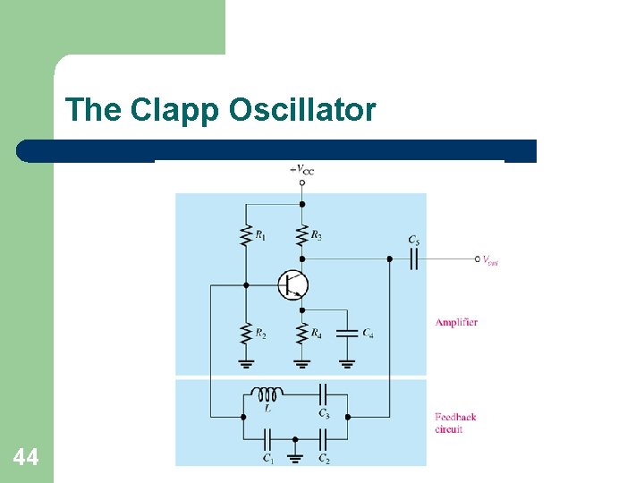 The Clapp Oscillator 44 