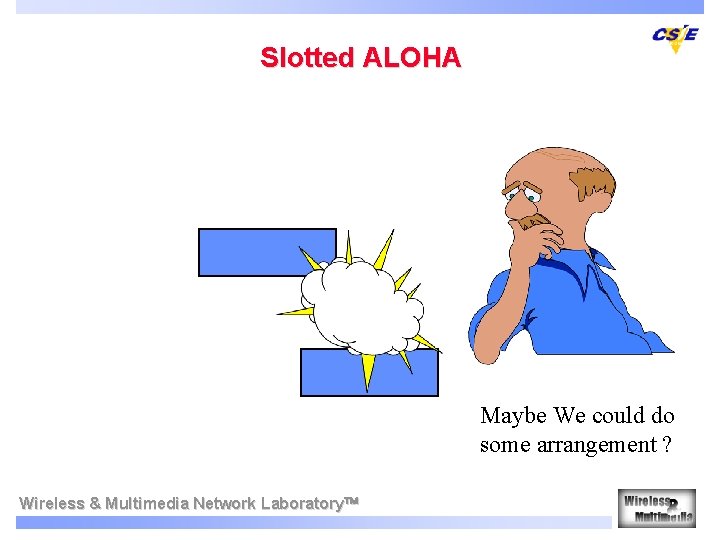 Slotted ALOHA Maybe We could do some arrangement ? Wireless & Multimedia Network Laboratory