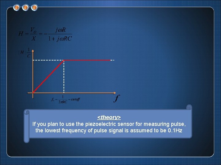 <theory> If you plan to use the piezoelectric sensor for measuring pulse, the lowest