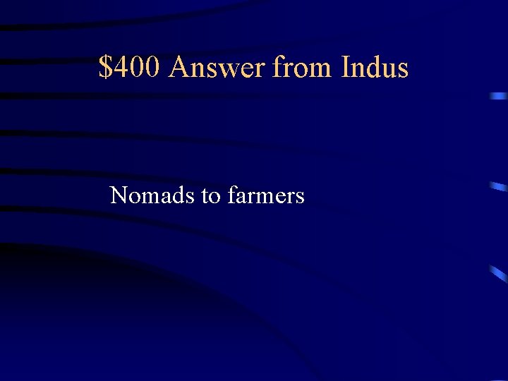 $400 Answer from Indus Nomads to farmers 