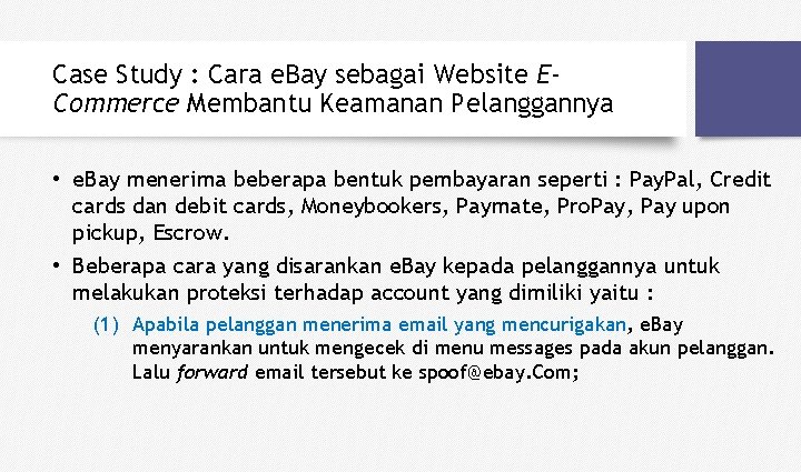 Case Study : Cara e. Bay sebagai Website ECommerce Membantu Keamanan Pelanggannya • e.