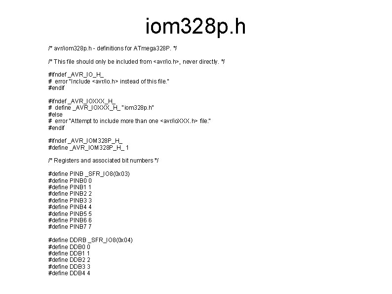 iom 328 p. h /* avr/iom 328 p. h - definitions for ATmega 328