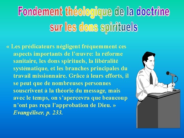 « Les prédicateurs négligent fréquemment ces aspects importants de l’œuvre: la réforme sanitaire, « Les prédicateurs négligent fréquemment ces aspects importants de l’œuvre: la réforme sanitaire,