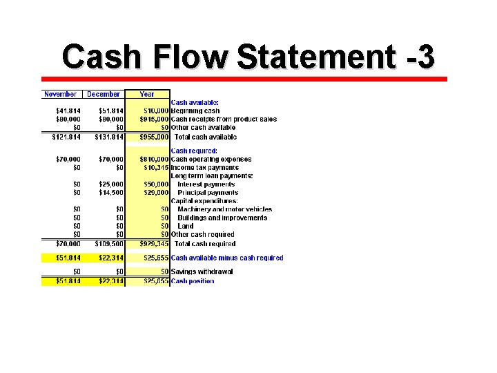 Cash Flow Statement -3 