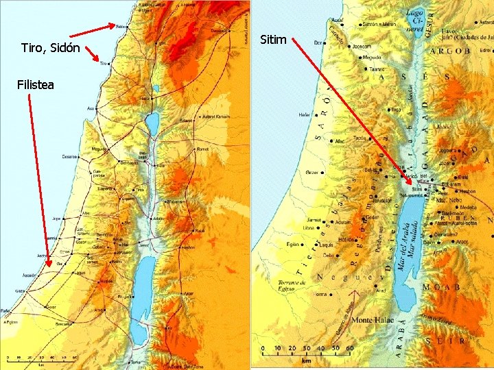 Tiro, Sidón Sitim Filistea 36 