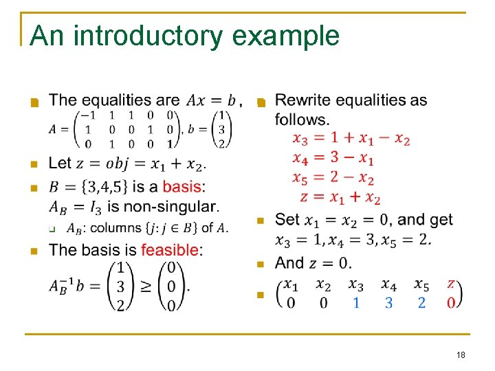 An introductory example n n 18 An introductory example n n 18