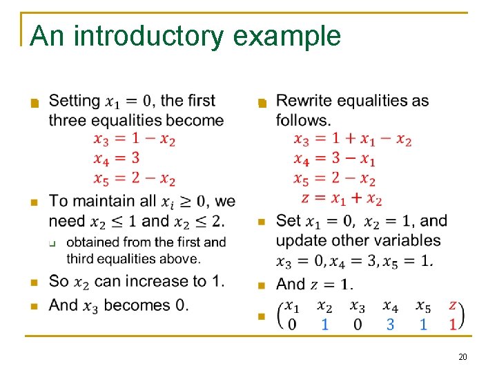 An introductory example n n 20 An introductory example n n 20