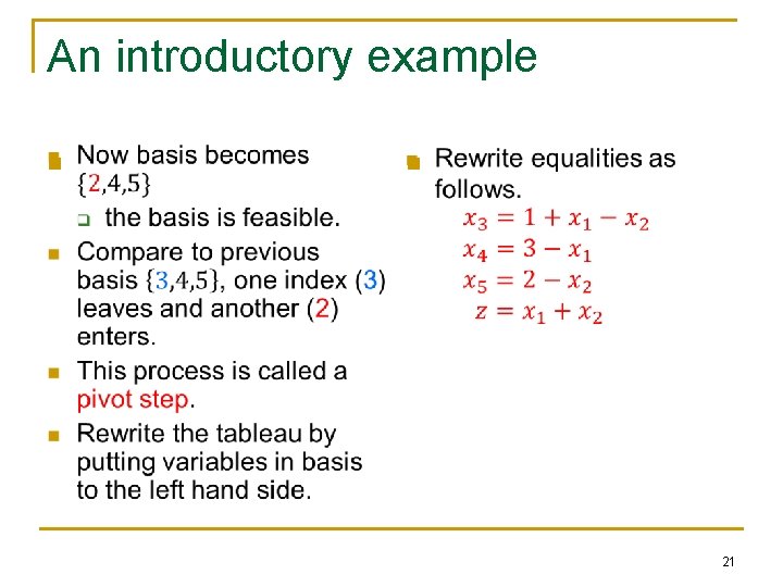 An introductory example n n 21 An introductory example n n 21