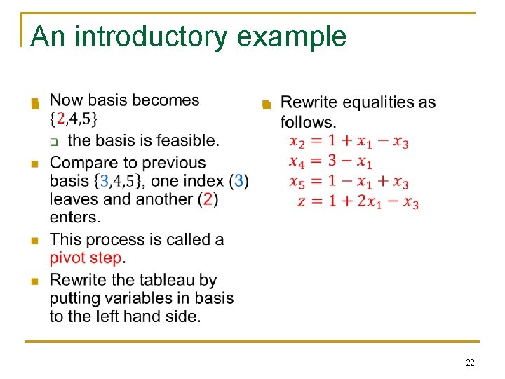 An introductory example n n 22 An introductory example n n 22