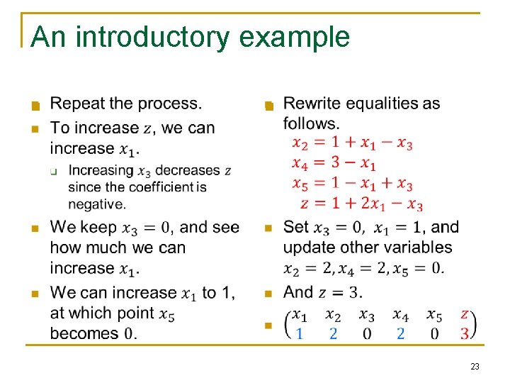 An introductory example n n 23 An introductory example n n 23