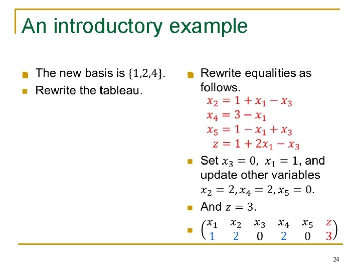An introductory example n n 24 An introductory example n n 24