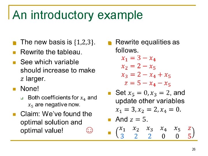 An introductory example n n 26 An introductory example n n 26