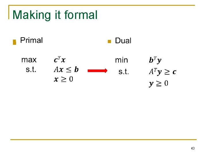 Making it formal n n 43 Making it formal n n 43