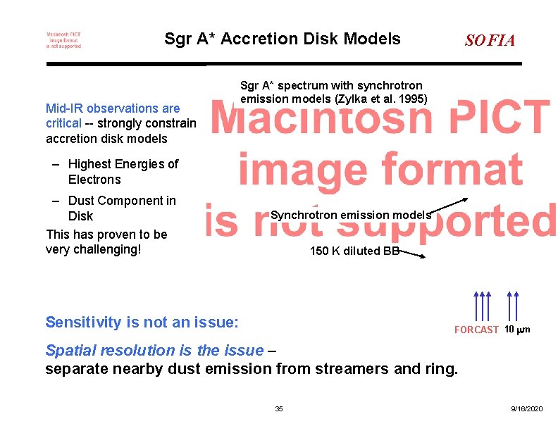 Sgr A* Accretion Disk Models Mid-IR observations are critical -- strongly constrain accretion disk