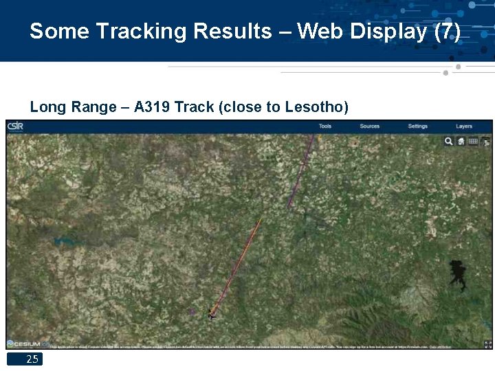 Some Tracking Results – Web Display (7) Long Range – A 319 Track (close