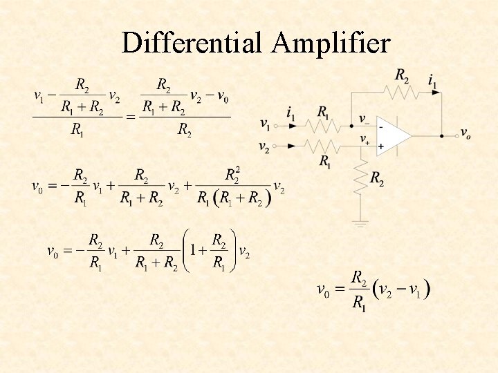 Differential Amplifier 