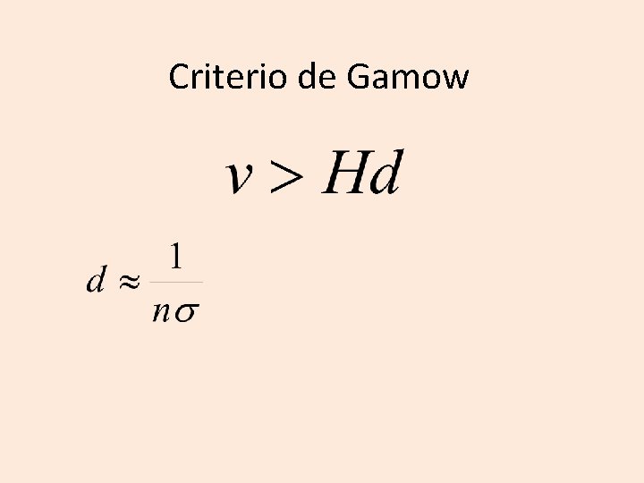 Criterio de Gamow 