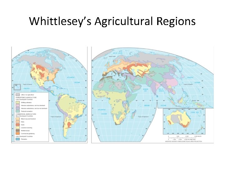 Whittlesey’s Agricultural Regions 