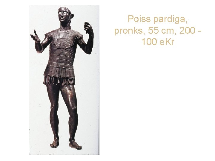 Poiss pardiga, pronks, 55 cm, 200 100 e. Kr 