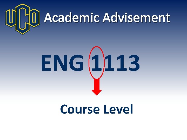 Academic Advisement ENG 1113 Course Level 