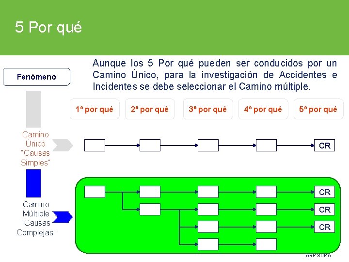 5 Por qué Fenómeno Aunque los 5 Por qué pueden ser conducidos por un