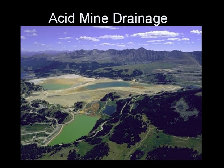 Acid Mine Drainage 