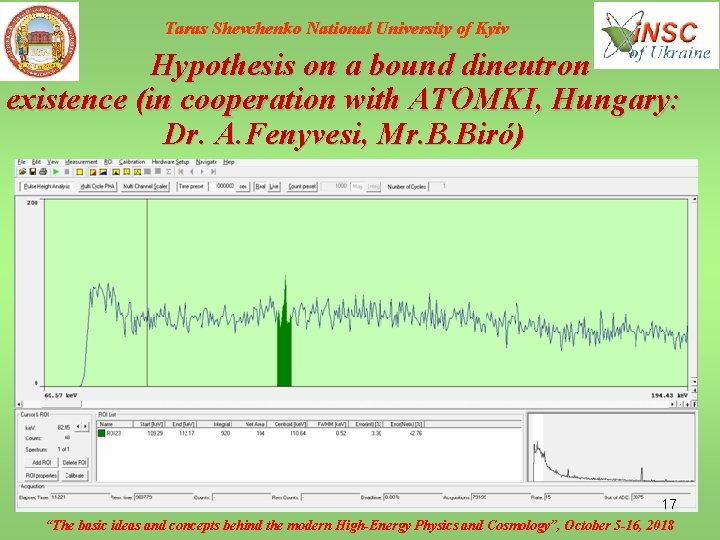 Taras Shevchenko National University of Kyiv Hypothesis on a bound dineutron existence (in cooperation