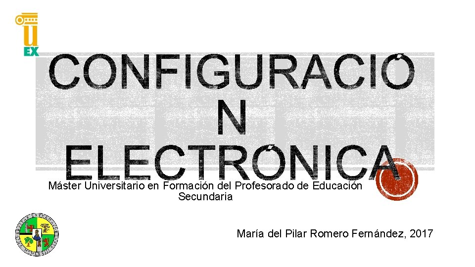 Máster Universitario en Formación del Profesorado de Educación Secundaria María del Pilar Romero Fernández,