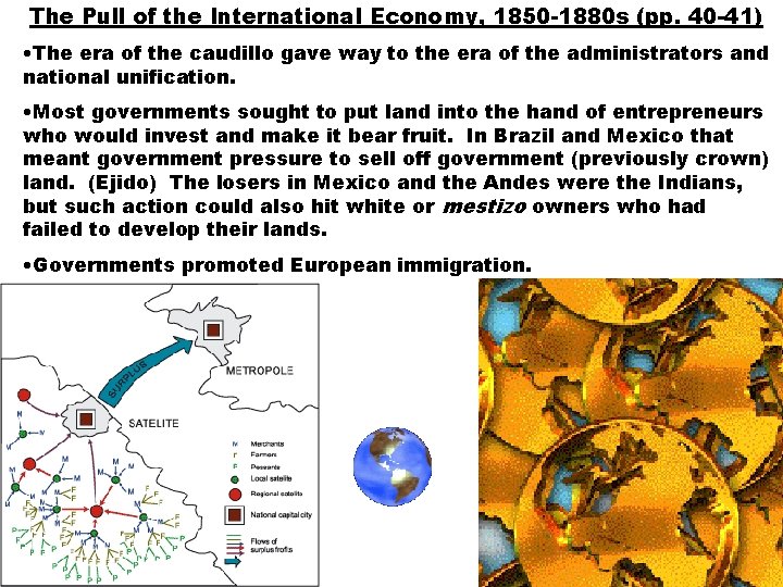 The Pull of the International Economy, 1850 -1880 s (pp. 40 -41) • The The Pull of the International Economy, 1850 -1880 s (pp. 40 -41) • The