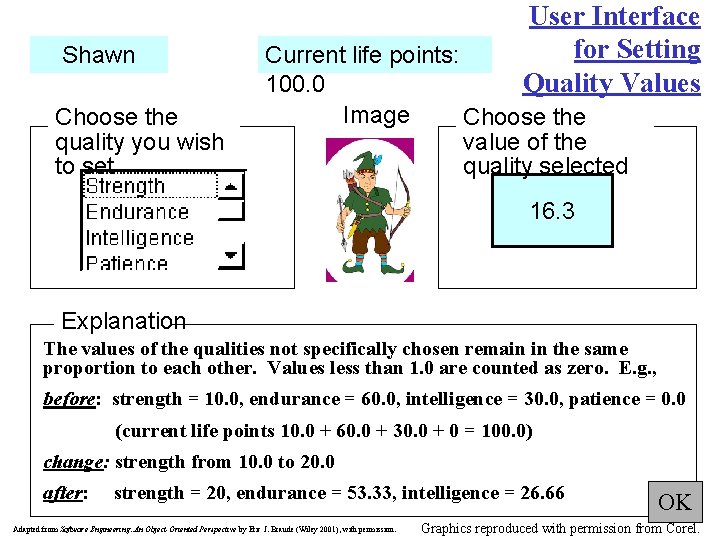 Shawn Choose the quality you wish to set User Interface for Setting Quality Values