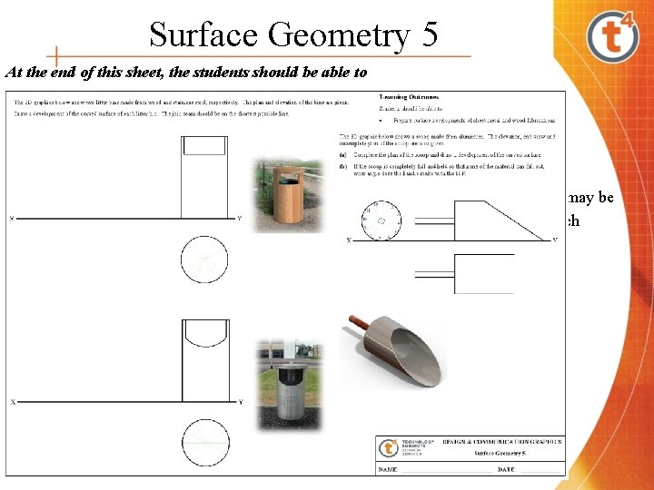 Surface Geometry 5 At the end of this sheet, the students should be able