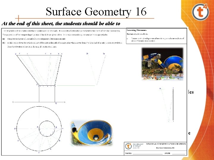 Surface Geometry 16 At the end of this sheet, the students should be able