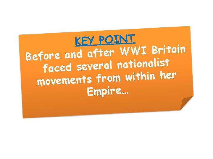 KEY POINT n i a t i r B I W W r e KEY POINT n i a t i r B I W W r e