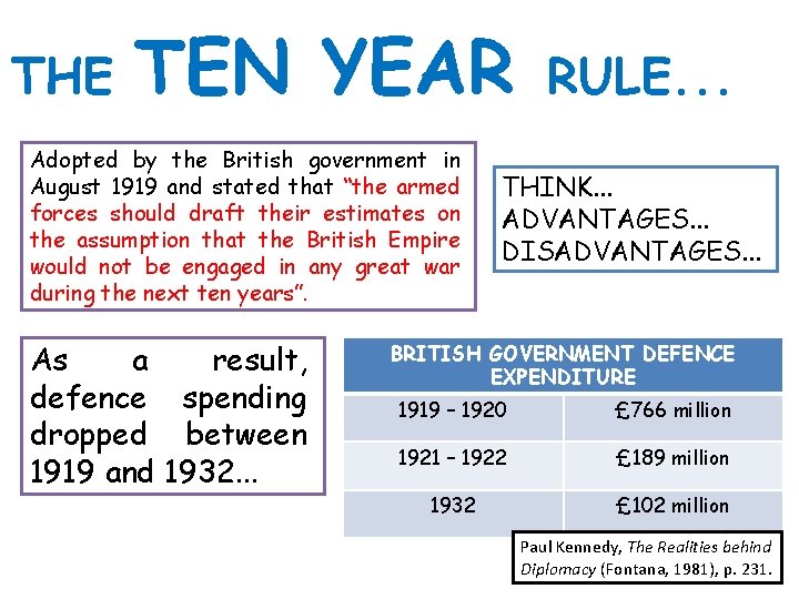 THE TEN YEAR Adopted by the British government in August 1919 and stated that THE TEN YEAR Adopted by the British government in August 1919 and stated that