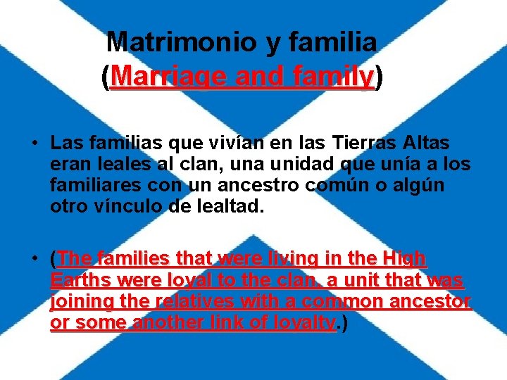 Matrimonio y familia (Marriage and family) family • Las familias que vivían en las Matrimonio y familia (Marriage and family) family • Las familias que vivían en las