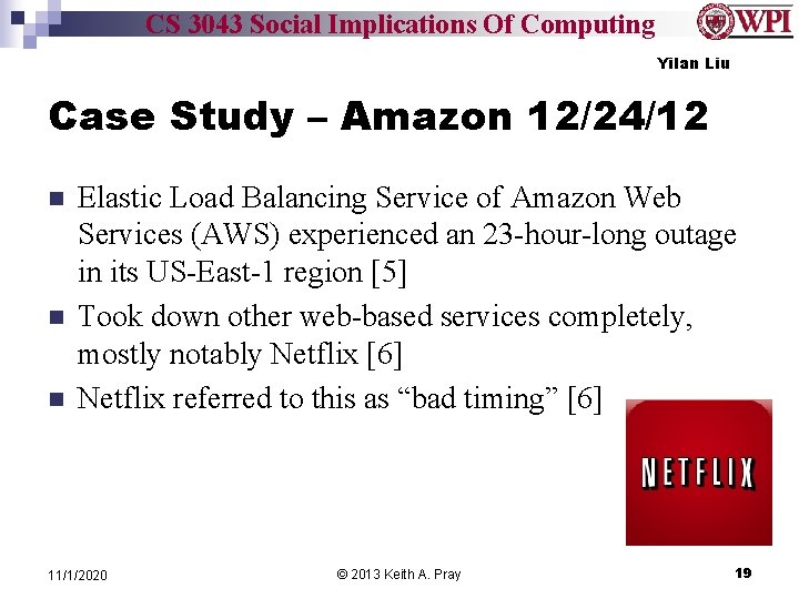 CS 3043 Social Implications Of Computing Yilan Liu Case Study – Amazon 12/24/12 n