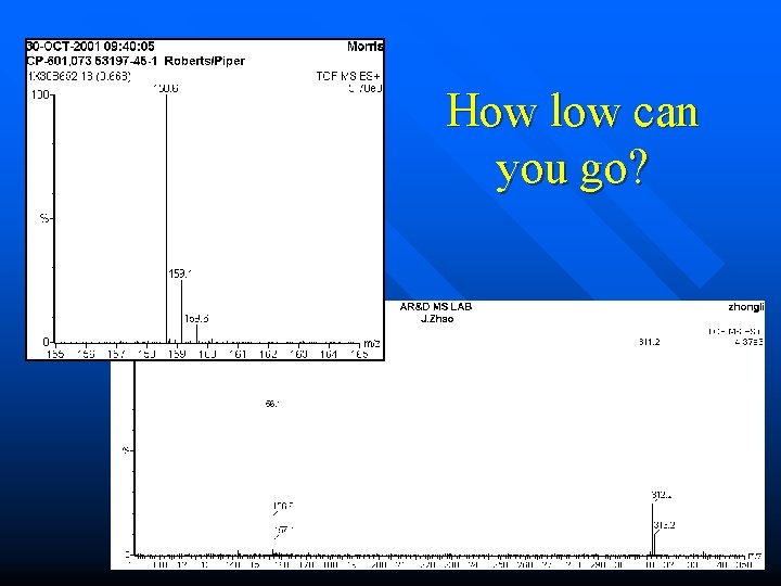 How low can you go? How low can you go?