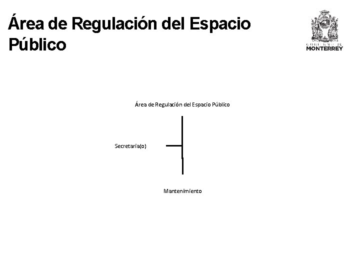 Área de Regulación del Espacio Público Secretaria(o) Mantenimiento 