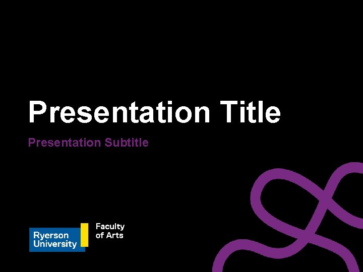 Presentation Title Presentation Subtitle 