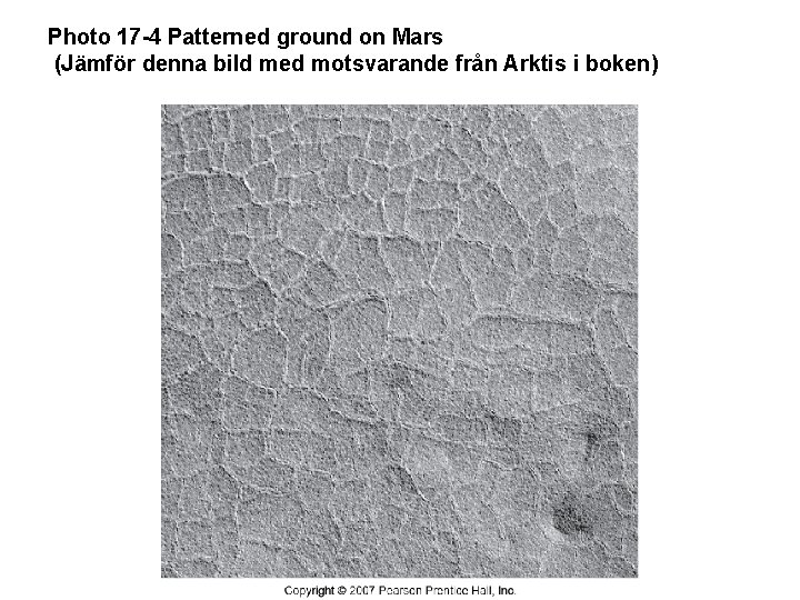 Photo 17 -4 Patterned ground on Mars (Jämför denna bild med motsvarande från Arktis