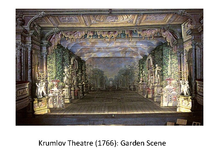 Krumlov Theatre (1766): Garden Scene 