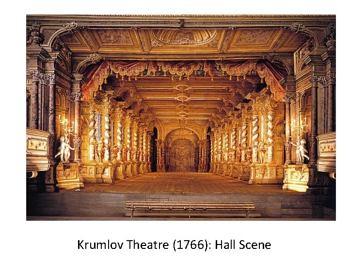 Krumlov Theatre (1766): Hall Scene 