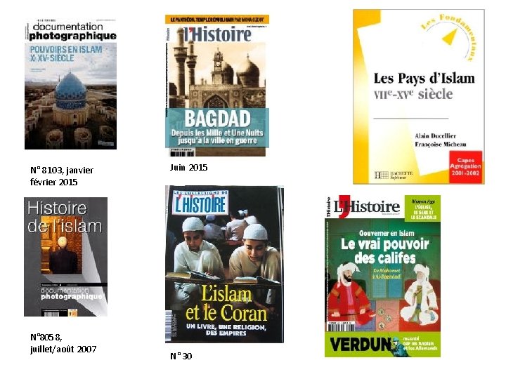 N° 8103, janvier février 2015 N° 8058, juillet/août 2007 Juin 2015 N° 30 