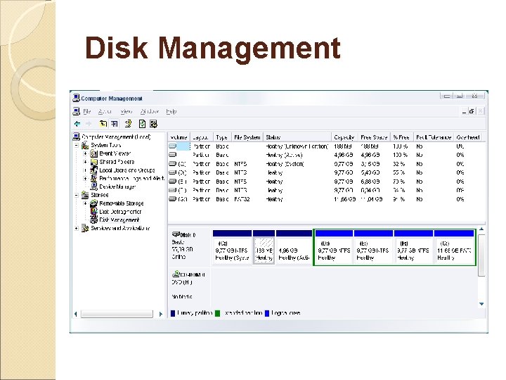 Disk Management Disk Management