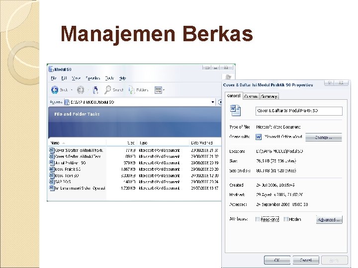 Manajemen Berkas Manajemen Berkas