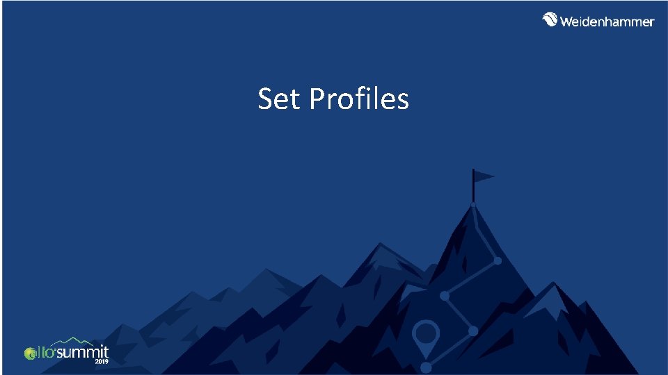 Set Profiles Set Profiles
