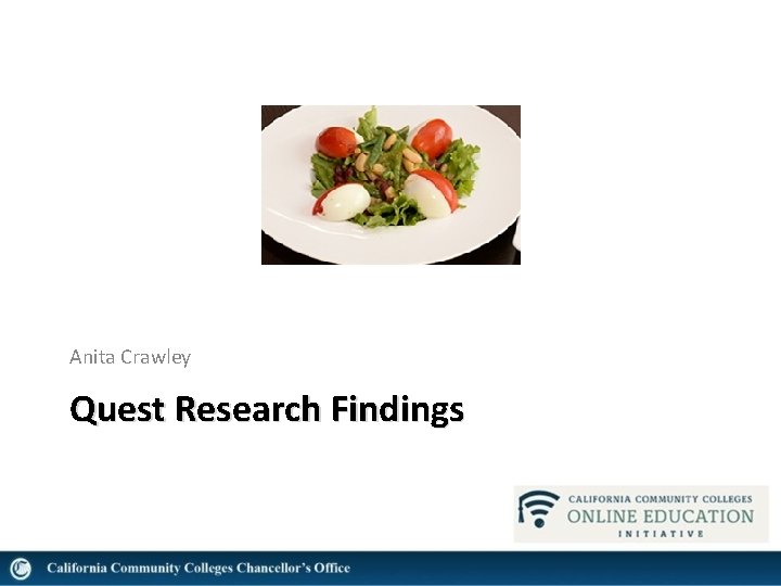 Anita Crawley Quest Research Findings 