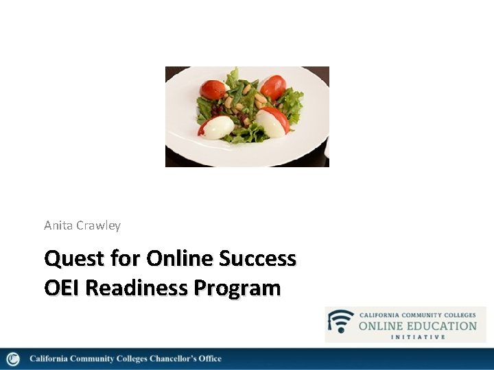 Anita Crawley Quest for Online Success OEI Readiness Program 