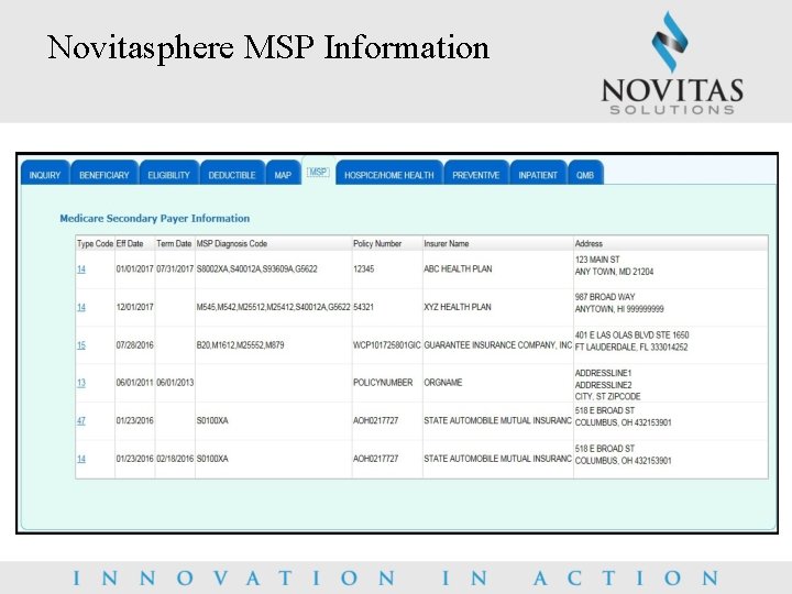 Novitasphere MSP Information 
